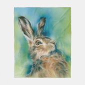 Wild Hare Exuberance Pasta Art Fleecedecke (Vorderseite)