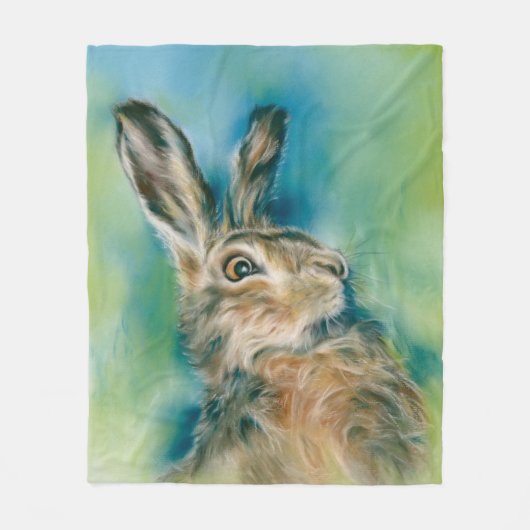 Wild Hare Exuberance Pasta Art Fleecedecke (Vorderseite)