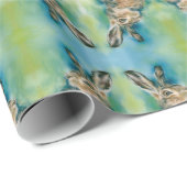 Wild Hare Exuberance Pasta Art Geschenkpapier (Rolleneckpunkt)