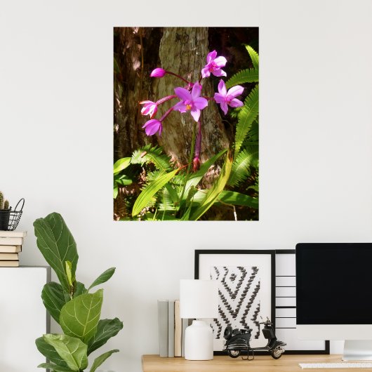 Wild Hawaiian Orchids Poster (Heimbüro)