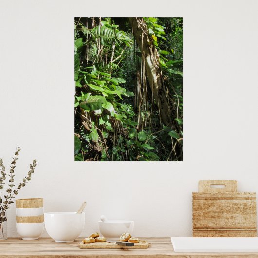 Wild Hawaiian Philodendrons Poster (Küche)