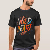 Wild Heart Brushstroke Retro Tee (Vorderseite)