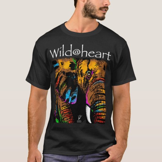 Wild@heart Elefantenregenbogen T-Shirt (Vorderseite)
