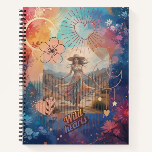 Wild Heart Notebook Notizblock (Vorderseite)