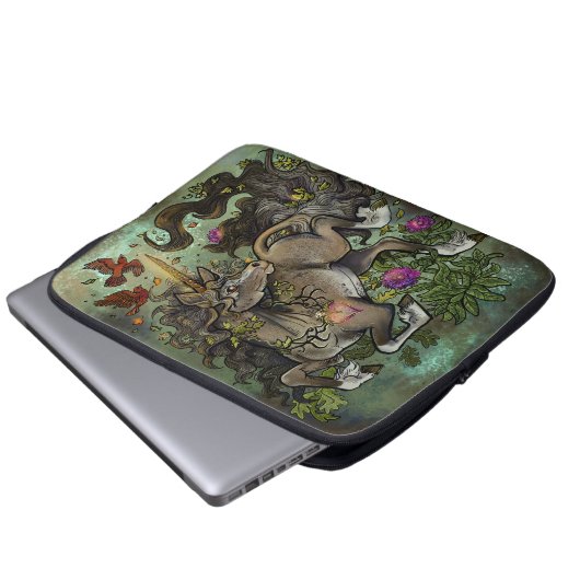 Wild Hearted Unicorn Laptopschutzhülle (Vorne Knopf)