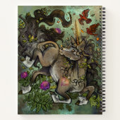 Wild Hearted Unicorn Notizblock (Rückseite)