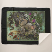 Wild Hearted Unicorn Sherpadecke (Vorderseite (Horizontal))