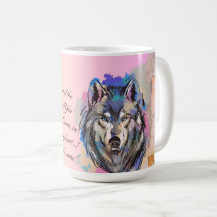 Wild Hearts   Alpha und Luna Wolf Design Kaffeetasse