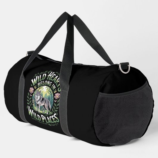 Wild Hearts Belong Wild Places Duffle Bag (Rechte Ecke)