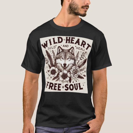 Wild herz freies Soul T-Shirt (Vorderseite)