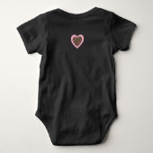 Wild herz Leopard und Pink Baby Strampler (Rückseite)