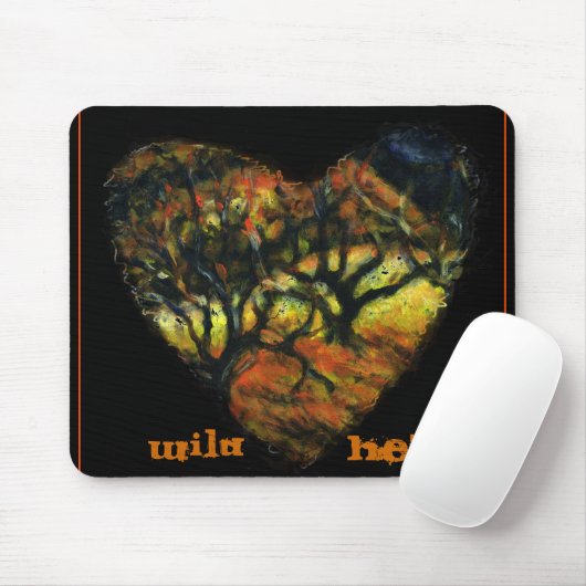 Wild Herz Mousepad mit Bäumen (Mit Mouse)