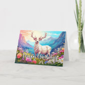 Wild Hirsch Design glücklich Geburtstag Karte (Vorderseite)