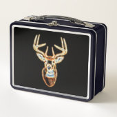 Wild Hirsch Head Energy Spirit Metall Brotdose (Vorderseite)