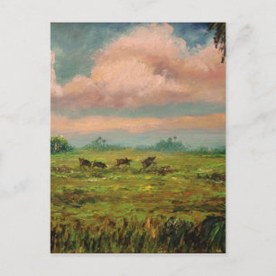 Wild-Hog-Jagd in Florida Postkarte