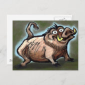Wild Hog Postkarte (Vorne/Hinten)