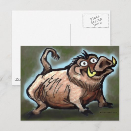 Wild Hog Postkarte (Vorne/Hinten)