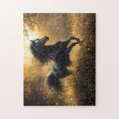 Wild Horse Black Stallion Mustang Puzzle (Vertikal)