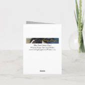 Wild Horse Blue Zeus kommt Nahe Grußkarte Karte (Rückseite)