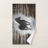 Wild Horse Galloping Badhandtuch Set (Handtuch)