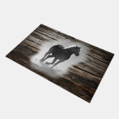 Wild Horse Galloping Fußmatte (Schrägansicht)