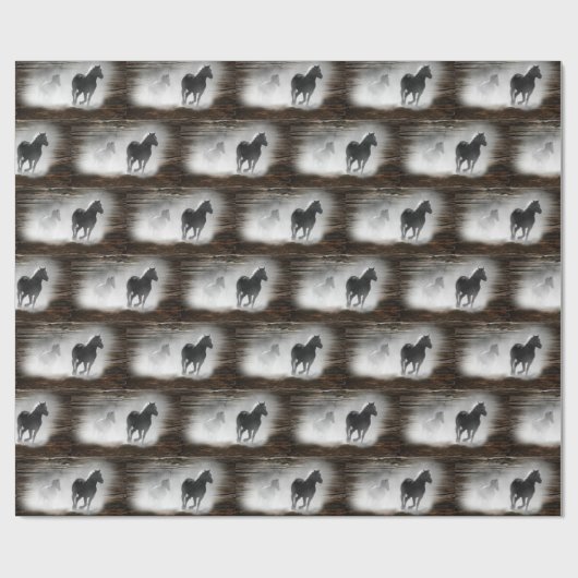 Wild Horse Galloping Geschenkpapier (Flach)
