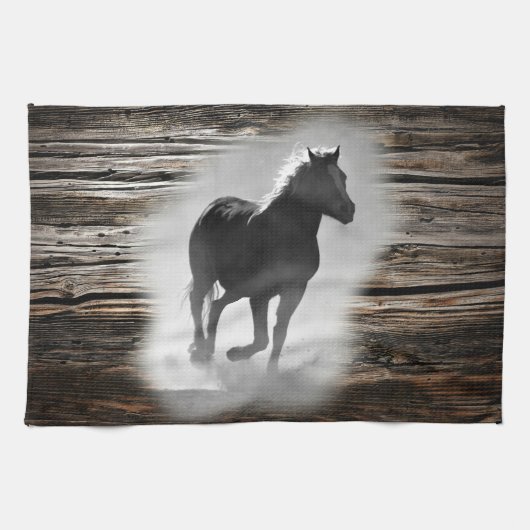 Wild Horse Galloping Geschirrtuch (Horizontal)