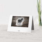 Wild Horse Galloping Karte (Rückseite)