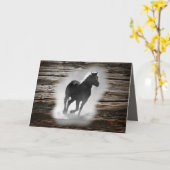 Wild Horse Galloping Karte (Gelbe Blume)