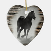 Wild Horse Galloping Keramik Ornament (Rechts)
