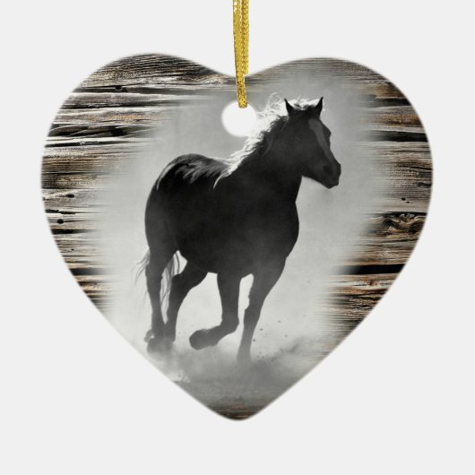 Wild Horse Galloping Keramik Ornament (Vorne)