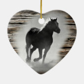 Wild Horse Galloping Keramik Ornament (Hinten)
