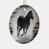 Wild Horse Galloping Keramik Ornament (Rechts)