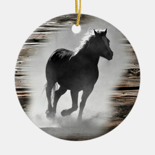 Wild Horse Galloping Keramik Ornament (Vorne)