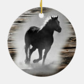Wild Horse Galloping Keramik Ornament (Hinten)