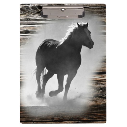 Wild Horse Galloping Klemmbrett (Vorderseite)