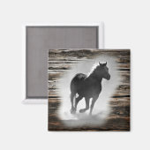 Wild Horse Galloping Magnet (Vorderseite/Rückseite)