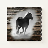 Wild Horse Galloping Notebook Notizblock (Rückseite)
