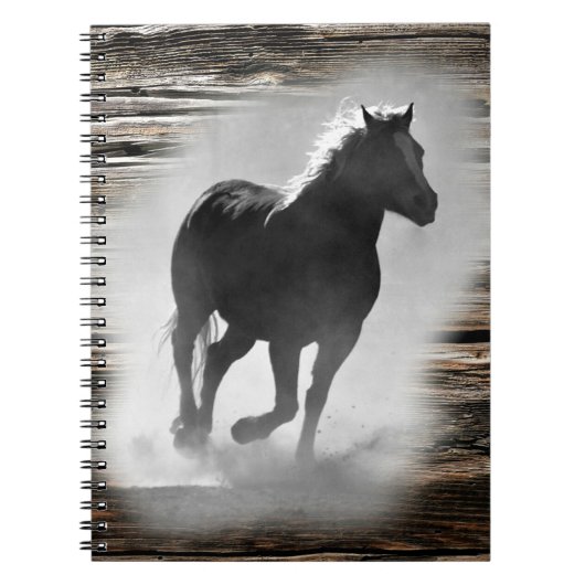Wild Horse Galloping Notizblock (Vorderseite)