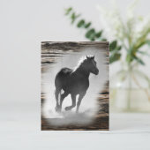 Wild Horse Galloping Postkarte (Stehend Vorderseite)