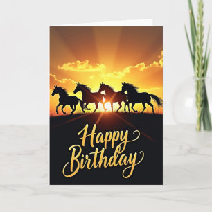 Wild Horse Geburtstagskarte Karte