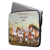 Wild Horse Herd Electronics Bag Laptopschutzhülle (Vorderseite Links)