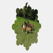 Wild Horse Herd Ornament Karte (Rechts)