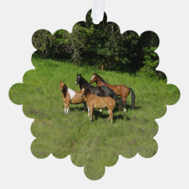 Wild Horse Herd Ornament Karte