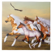 Wild Horse Herd Tile Fliese (Vorderseite)