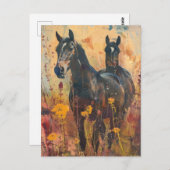 Wild Horse Meadow Postkarte (Vorne/Hinten)