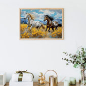 Wild Horse Mustang Rustic Decoupage Seidenpapier