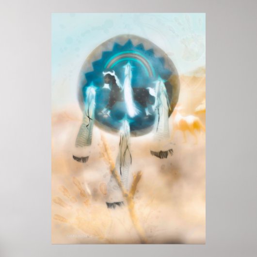 WILD HORSE NATION "COMANCHE STRONG" POSTER (Vorne)