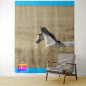 WILD HORSE OF UTAH TAPESTRY WESTERN ART IMAGE FOAL WANDTEPPICH (Beispiel)