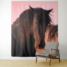 WILD HORSE OF UTAH WESTERN ART WILD PORSE TAPESTRI WANDTEPPICH